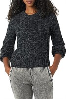 Women's Long-Sleeve Cropped Sweater -Small