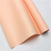 Frosted Floral Wrapping Paper Honeydew Orange