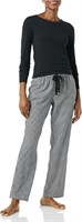 Lightweight Flannel Pant and Long-Sleeve Sleep Set