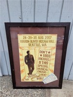 Michael Bublé Poster w/ (2) Concert Tickets