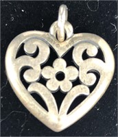 Retired Sterling Silver James Avery French Heart