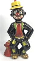 Vintage Weary Willy Hobo Clown Decanter Bottle