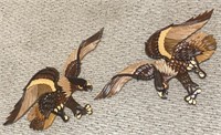 Large Wooden 3D Eagle Wall Hangings
