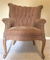 Upholstered Wingback Nailhead Trim Chair