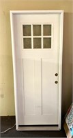 2-8 (32") 6 light LH Craftsman Exterior Steel Door