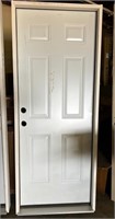2-8 (32") 6 panel RH Exterior Steel Door