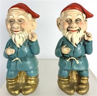 Vintage Ceramic Gnome Figurines