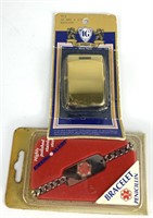 Vintage Belt Buckle & ID Bracelet