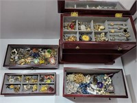 Jewelry Box w/ Rings, Necklaces, Pendants & More