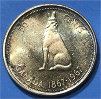 1967 Fifty Cents Silver Canada