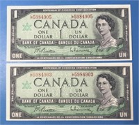 Lot of 2 Centennial Banknotes L/P Prefix