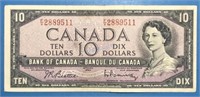 1954 $10 Bank of Canada Banknote