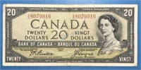 1954 $20 Bank of Canada Banknote
