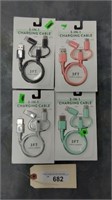 3 IN 1 CHARGING CABLES- 4 ITEMS