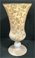 Cambridge Glass Tuscan Rose Point Vase.