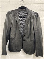 Gucci Leather Blazer Jacket