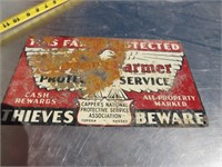Vintage Capper’s Farmer Metal Sign