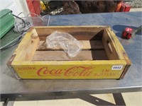 Vintage Yellow Coca Cola Crate