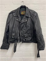 Global Identity 100% Black Leather Jacket