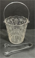 Cambridge Wild Flower Etched Ice Pail.: No chips.