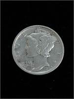 Vintage 1942 Mercury Silver Dime coin