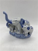 Vintage Eastern Porcelain Elephant Statue