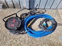 Air Hose, Extension Cord & Outlet Reel