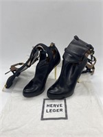 Herve Leger Leather Boots