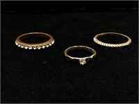 Three Beautiful Vintage Rings