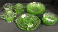 Green Depression Uranium Glassware.