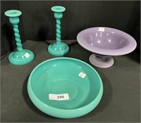 Cambridge Candle Holders & Bowls.