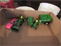 Miniature John Deere cast iron toys - Hot Wheels