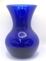 Collectible Vintage COBALT BLUE Glass VASE 7 x