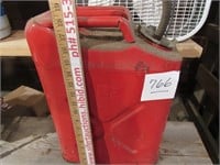 Vintage red gas can