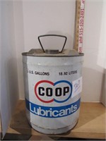 Co Op Lubricants 5 gallon can