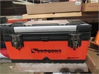 Homak Bomgaars tool box with assorted tools