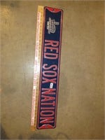 Metal Red Sox Nation street sign