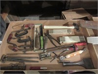 Assorted tools and clamps