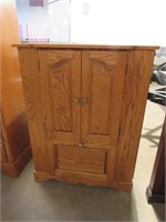 Solid oak cabinet for TV, Computer or Storage