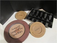 Decorative plates by Barbara Lloyd - Cash drawer