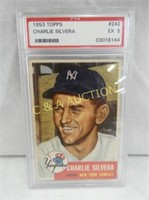 1953 TOPPS CHARLIE SILVERA EX5 #242 CARD
