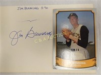 JIM BUNNING #92 AUTOGRAPH W/ CARD