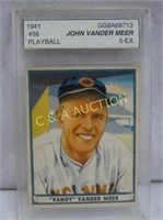 1941 JOHN VANDER MEEER 5-EX #56 PLAYBALL CARD
