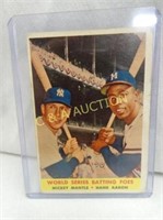 MICKEY MANTLE & HANK AARON #418 CARD