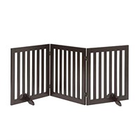 beeNbkks Freestanding Pet Gate for Dogs with 2PCS