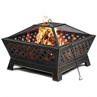 SINGLYFIRE 34 Inch Fire Pits for Outside Extra