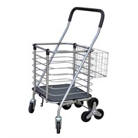 *Milwaukee 3-Wheel Steel Easy Climb Shopping Cart