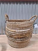 Large Natural Woven Round Basket