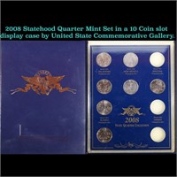 2008 Statehood Quarter Mint Set in a 10 Coin slot