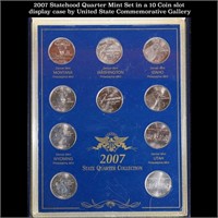 2007 Statehood Quarter Mint Set in a 10 Coin slot